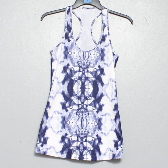 Lululemon Inkblot Blue Tie Dye Cool Racerback Tank - Picture 1 of 3